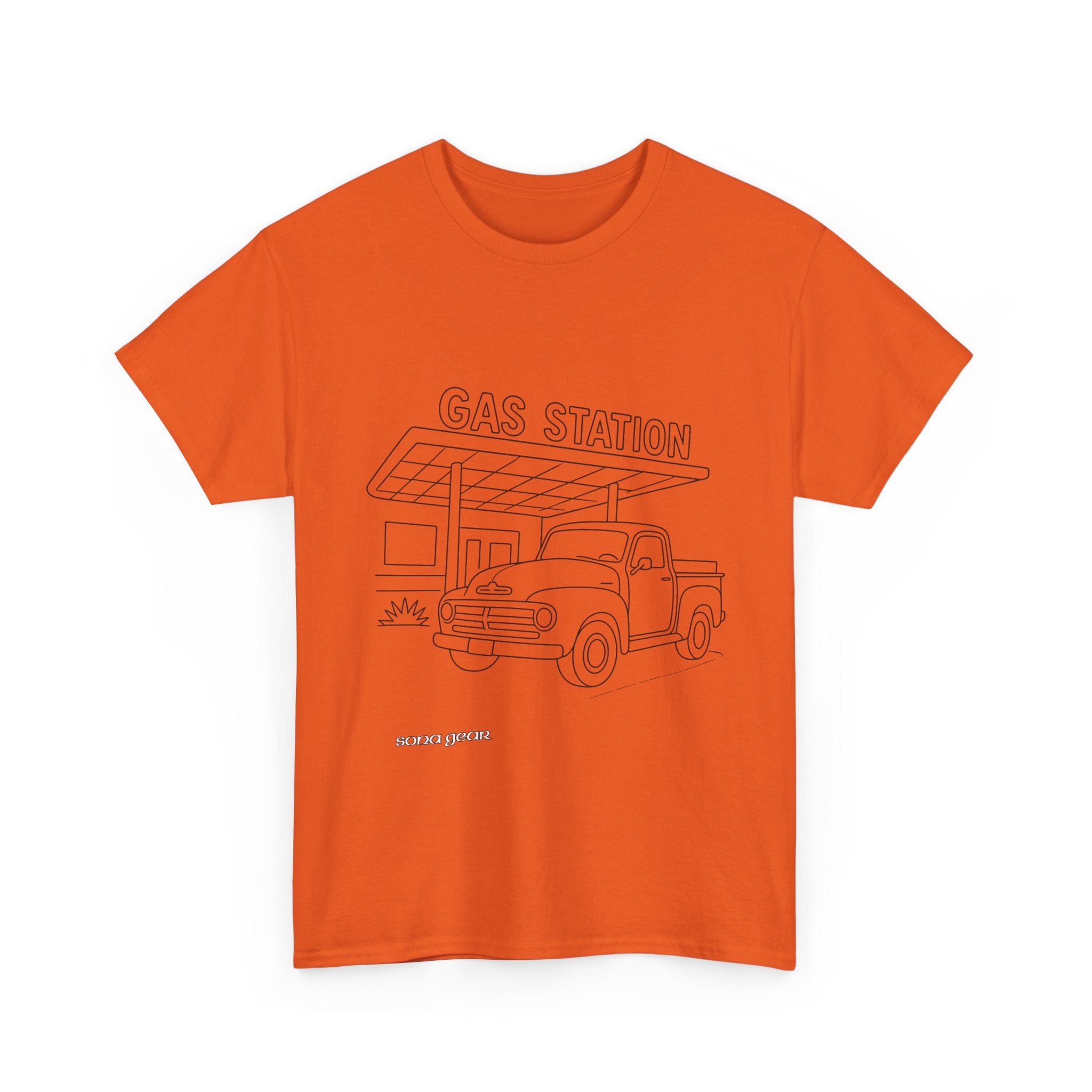 Vintage Truck at the Gas Station - T-Shirt
