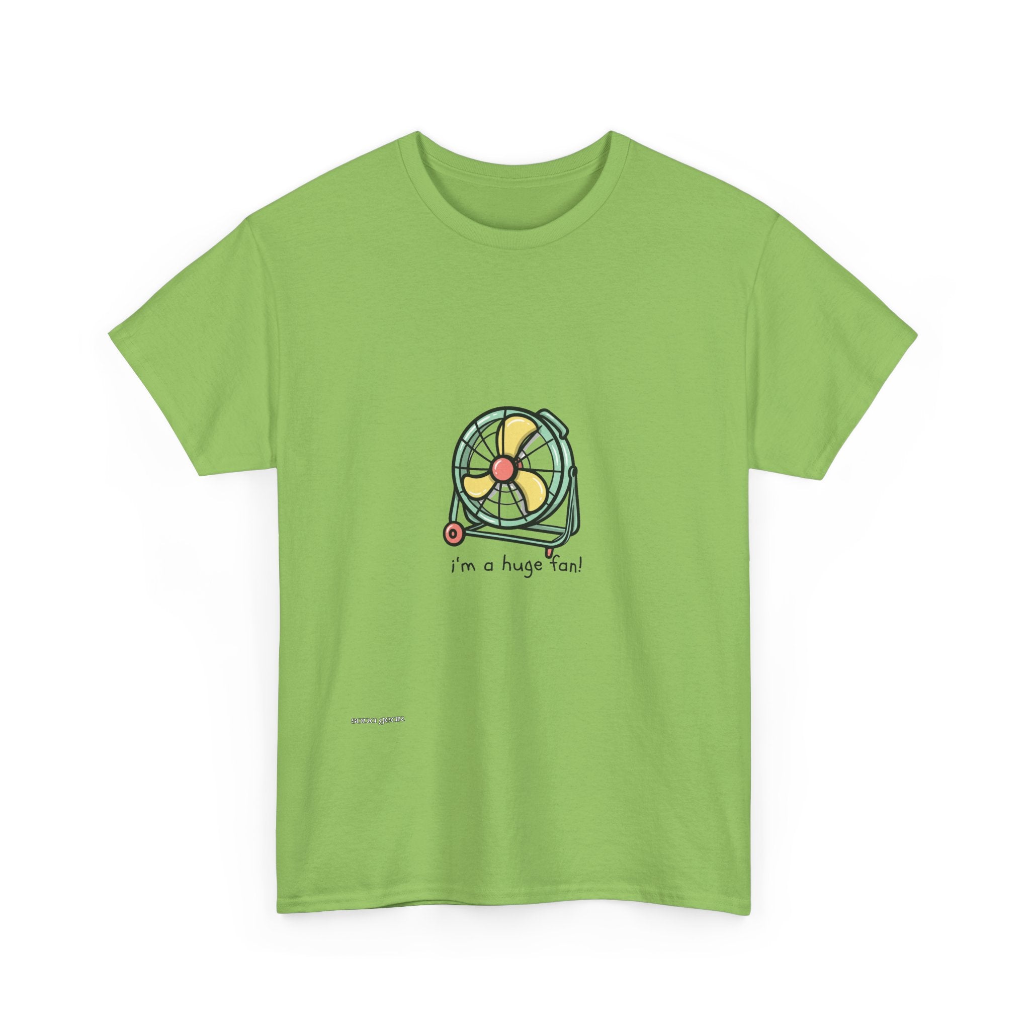 T-Shirt — Cute Cartoon Fan Graphic Tee “I’m a Huge Fan”