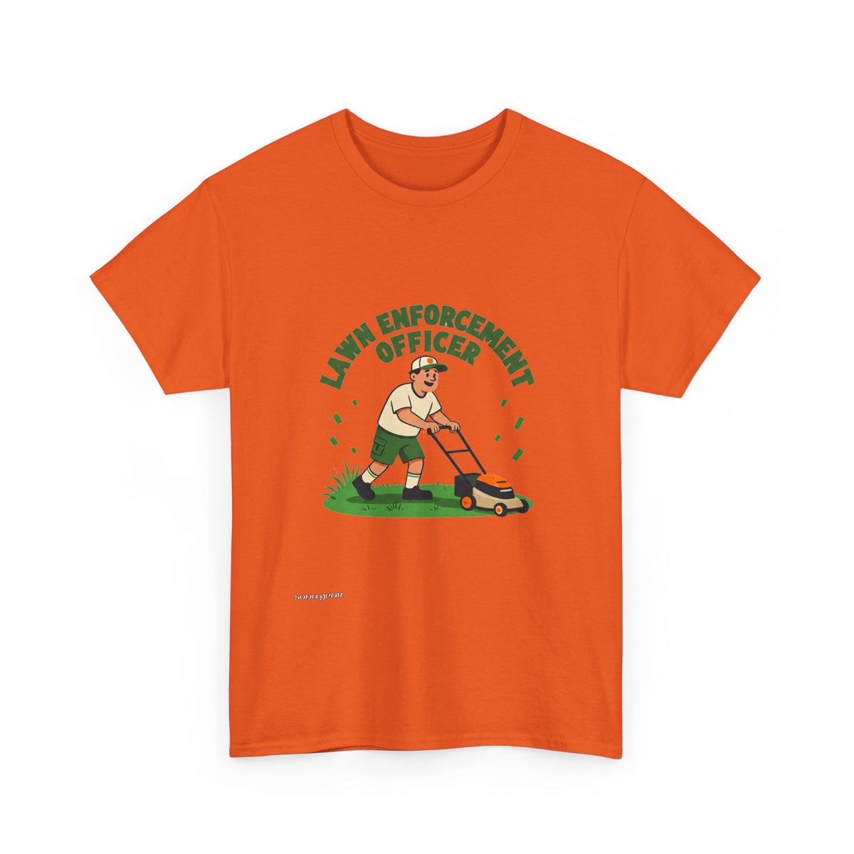 Lawn Enforcement Officer T-Shirt | Lawn Mower Gardening Tee