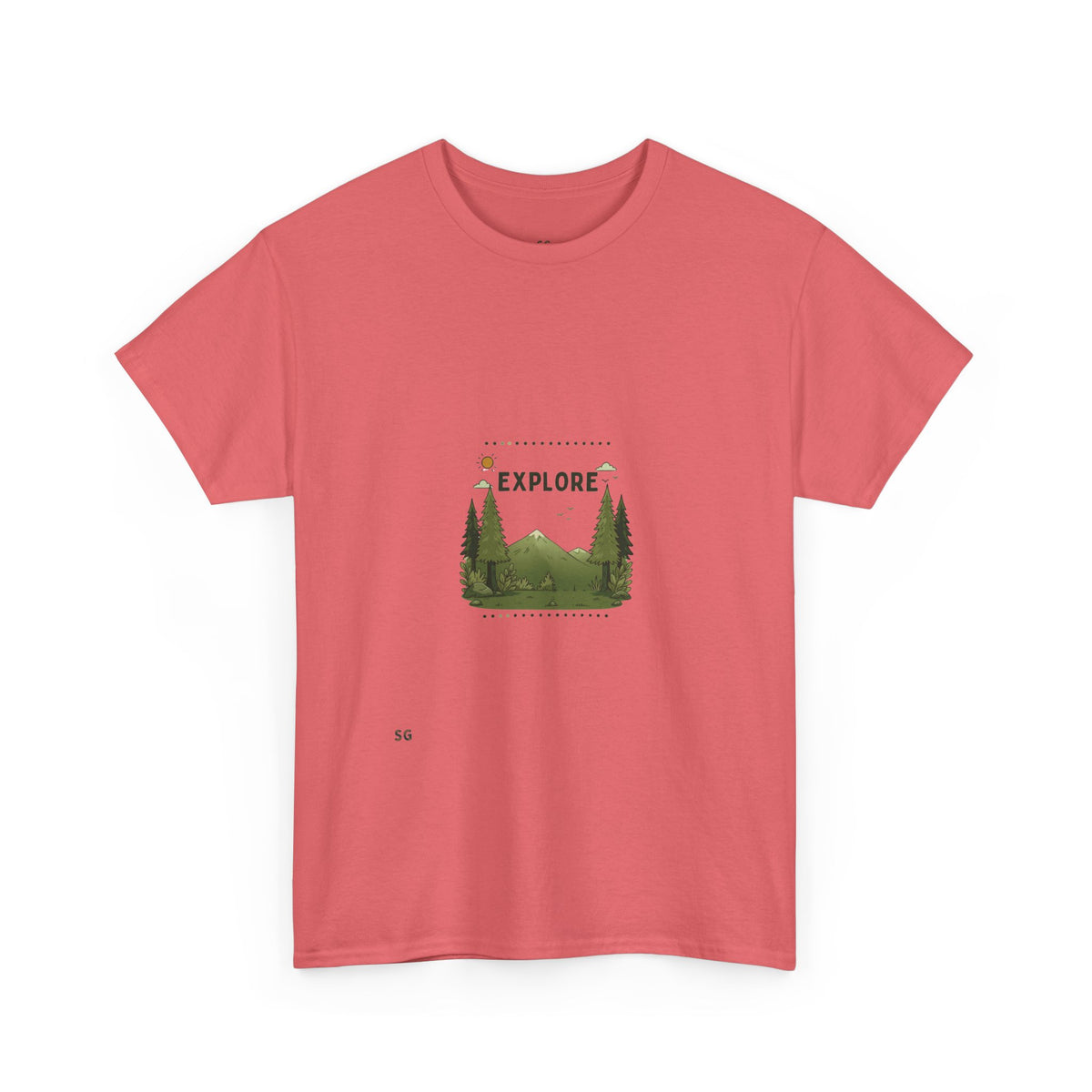 Explore Nature T-Shirt — Scenic Mountains & Trees Outdoor Adventure Tee