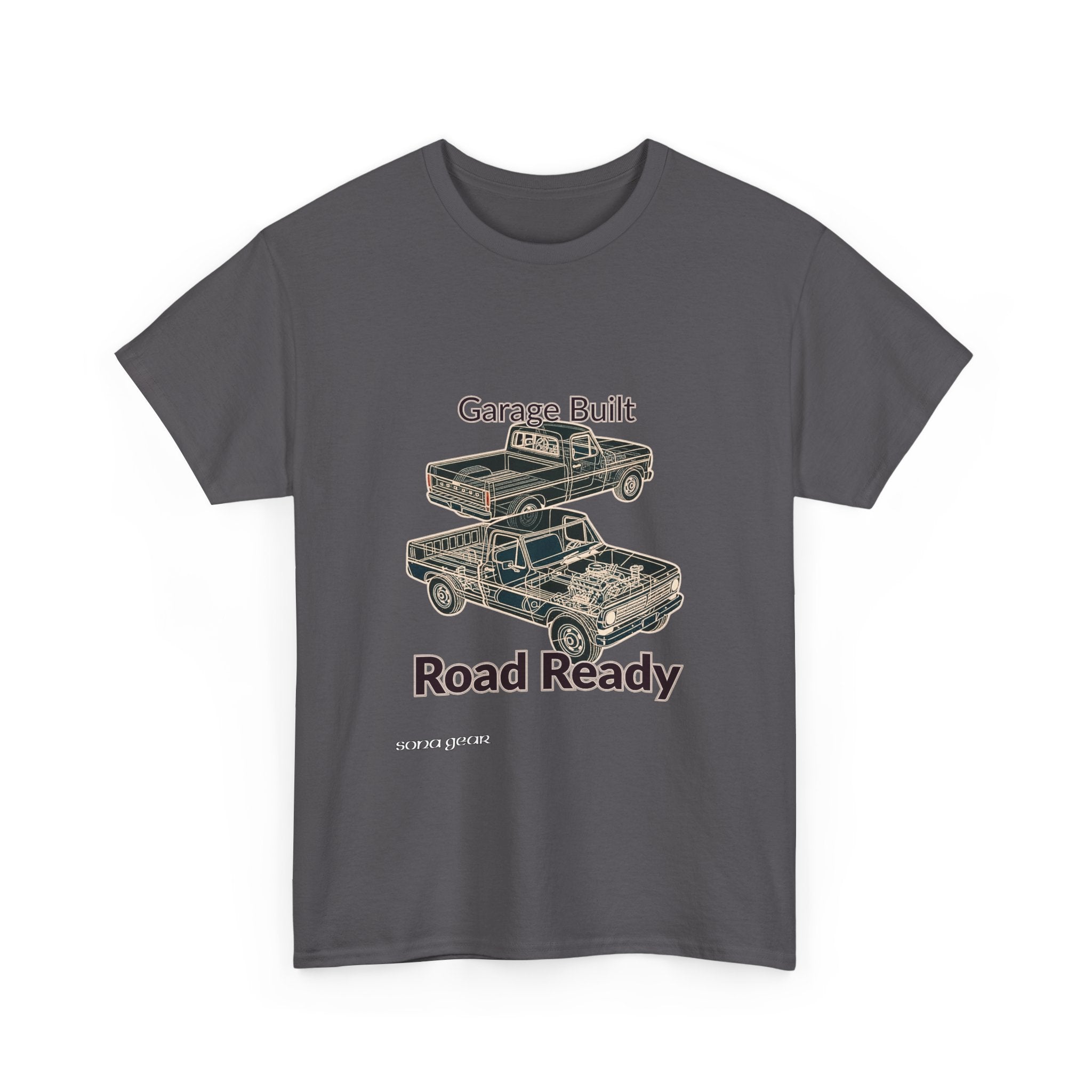 Truck Mechanical Outline 2 - T-Shirt