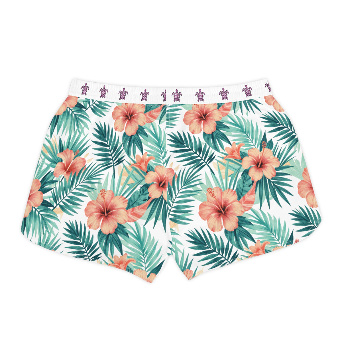 Tropical Hibiscus Women's Casual Shorts — Floral Beach AOP Lounge Shorts