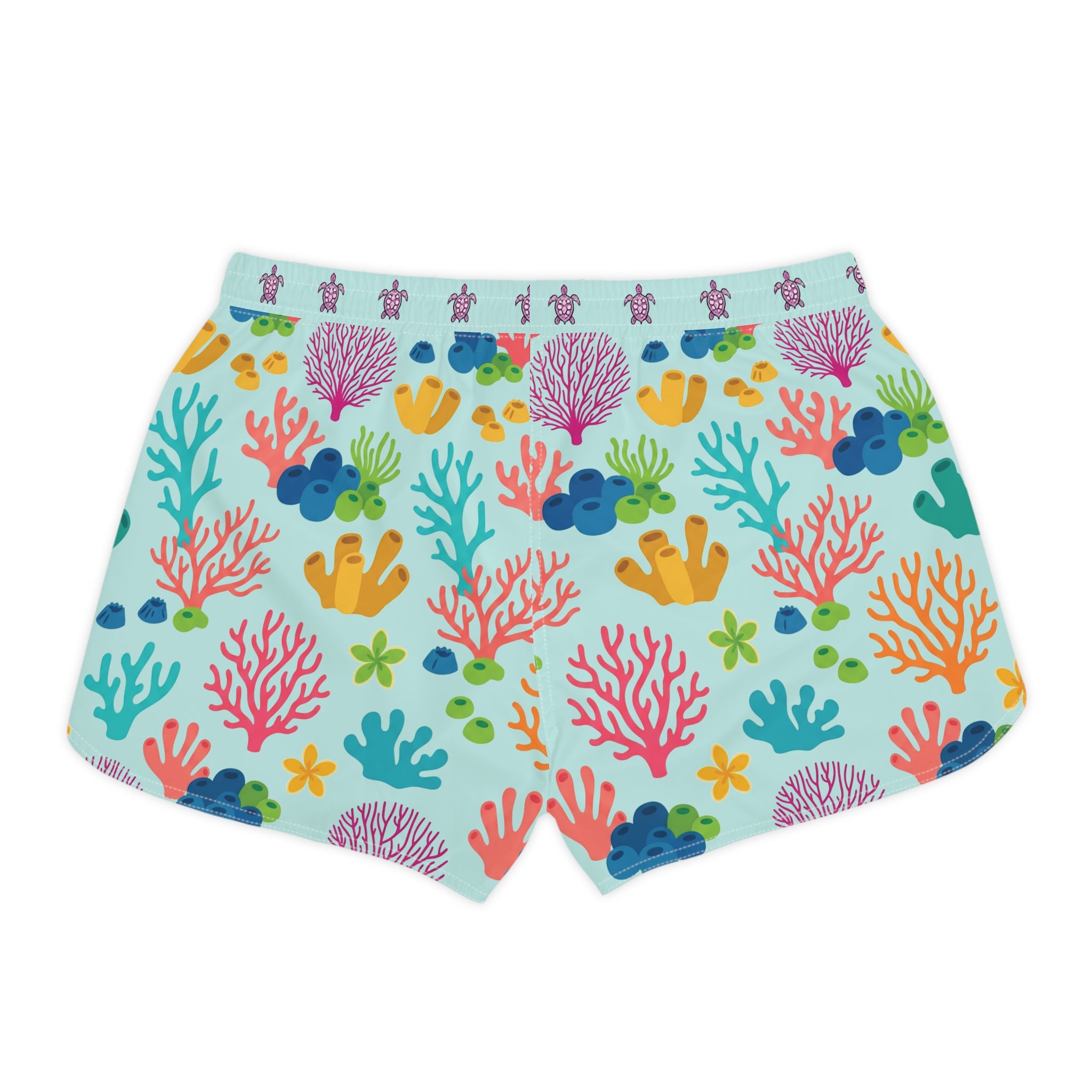 Coral Reef Print Women's Casual Shorts
