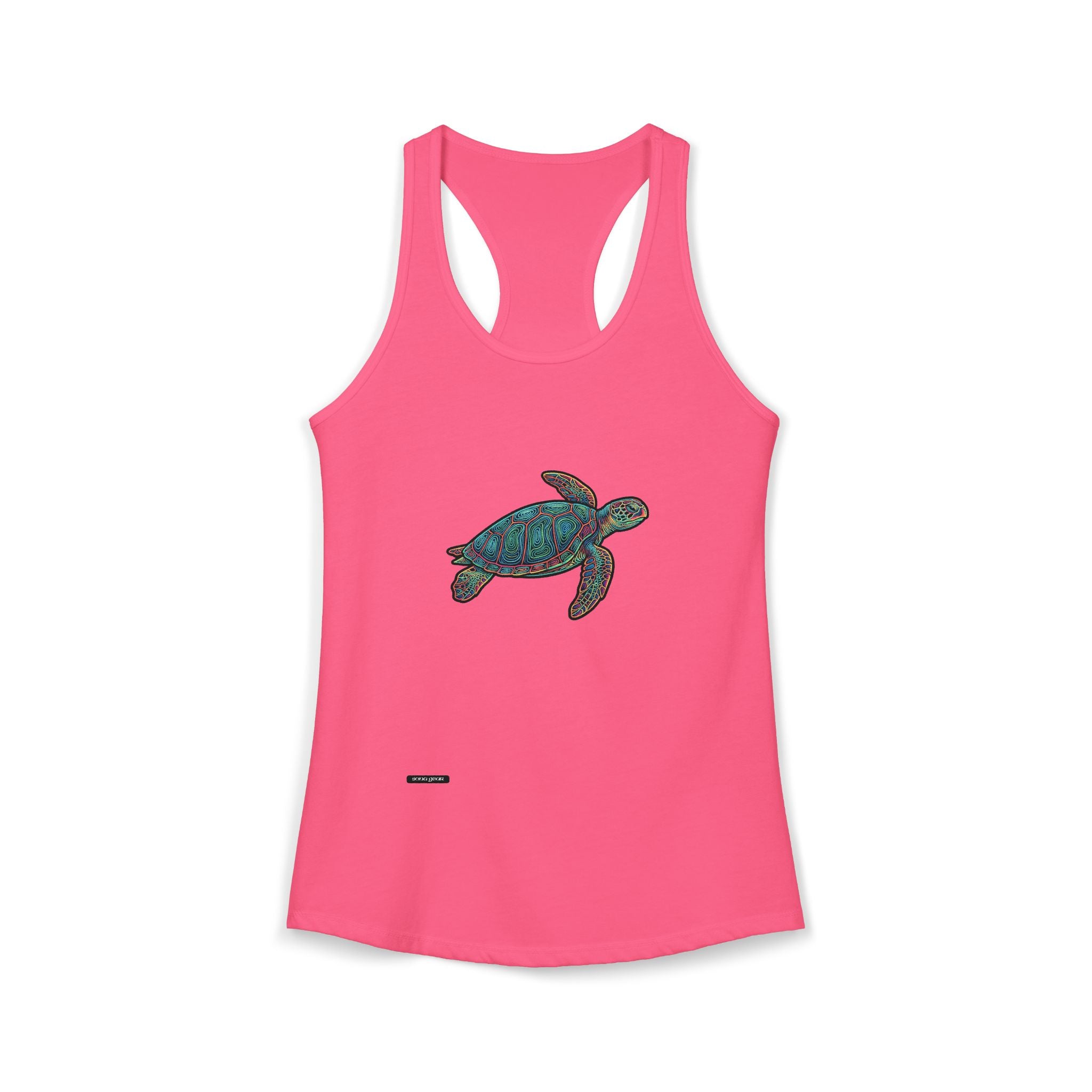 Colorful Sea Turtle - Women's Ideal Racerback Tank
