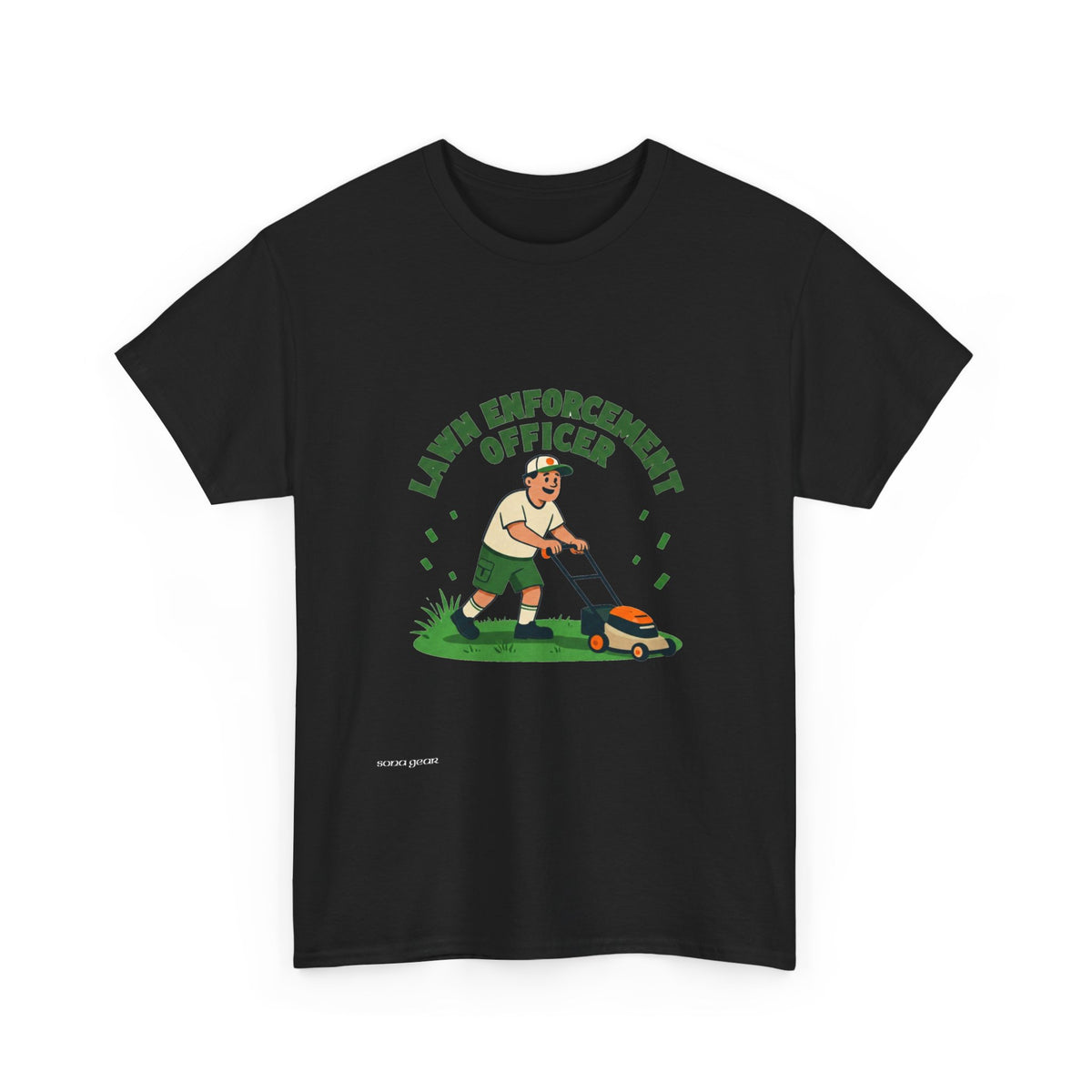 Lawn Enforcement Officer T-Shirt | Lawn Mower Gardening Tee