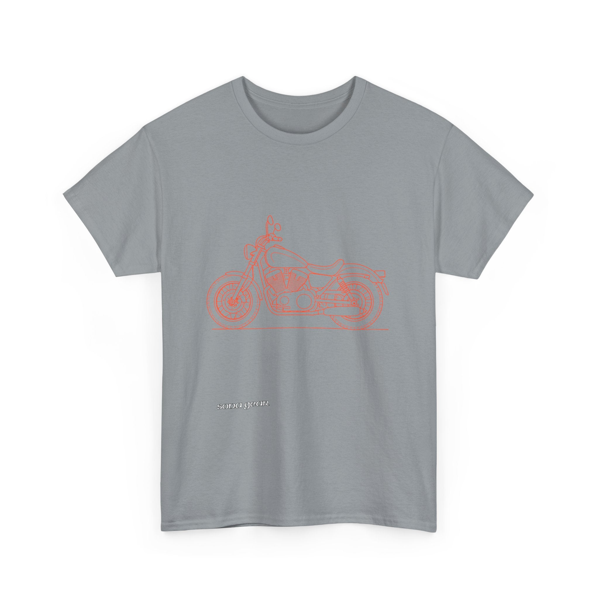 Vintage Motorcycle Doodle - T-Shirt
