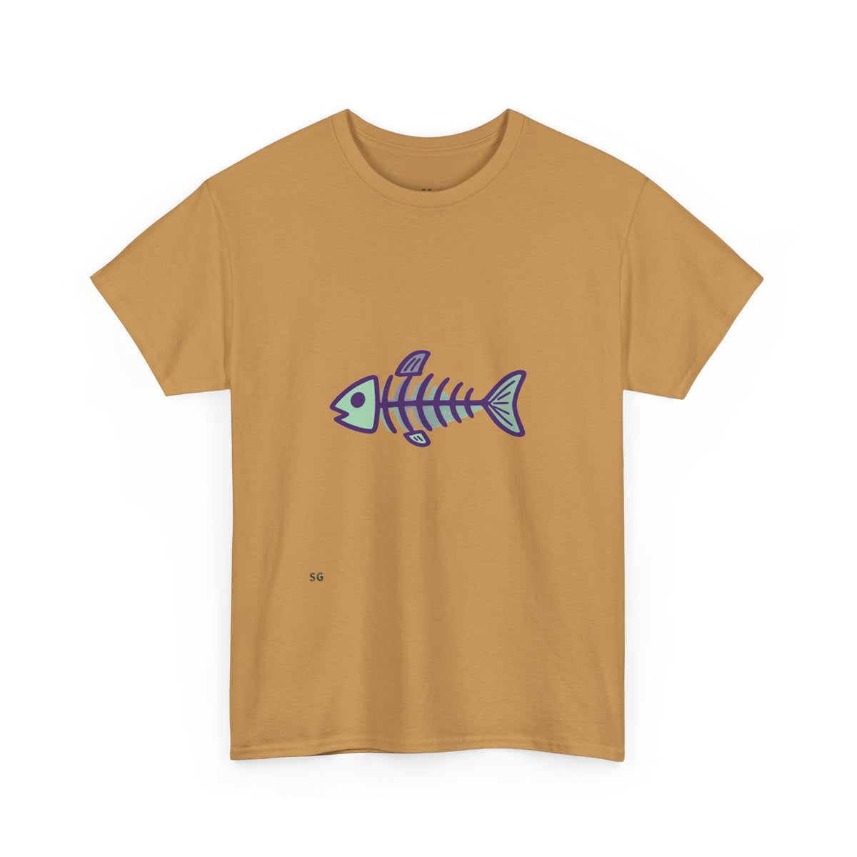 Fishbone Graphic Tee — Nautical Skeleton Fish T-Shirt