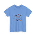 Halloween Trick or Treat T-Shirt — Cute Bat & Stars Graphic Tee