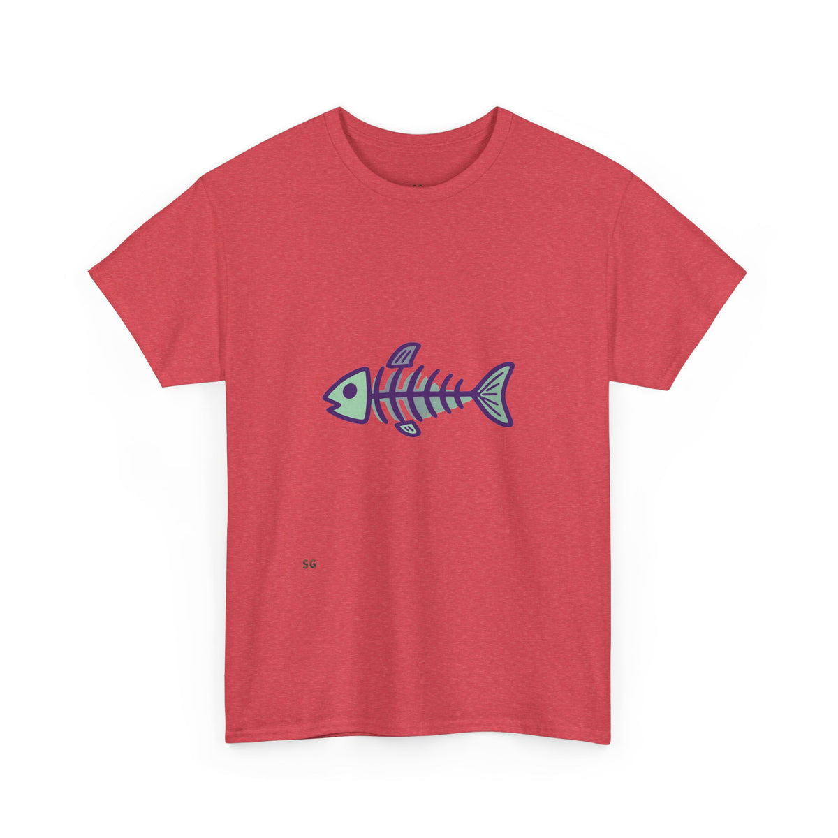 Fishbone Graphic Tee — Nautical Skeleton Fish T-Shirt