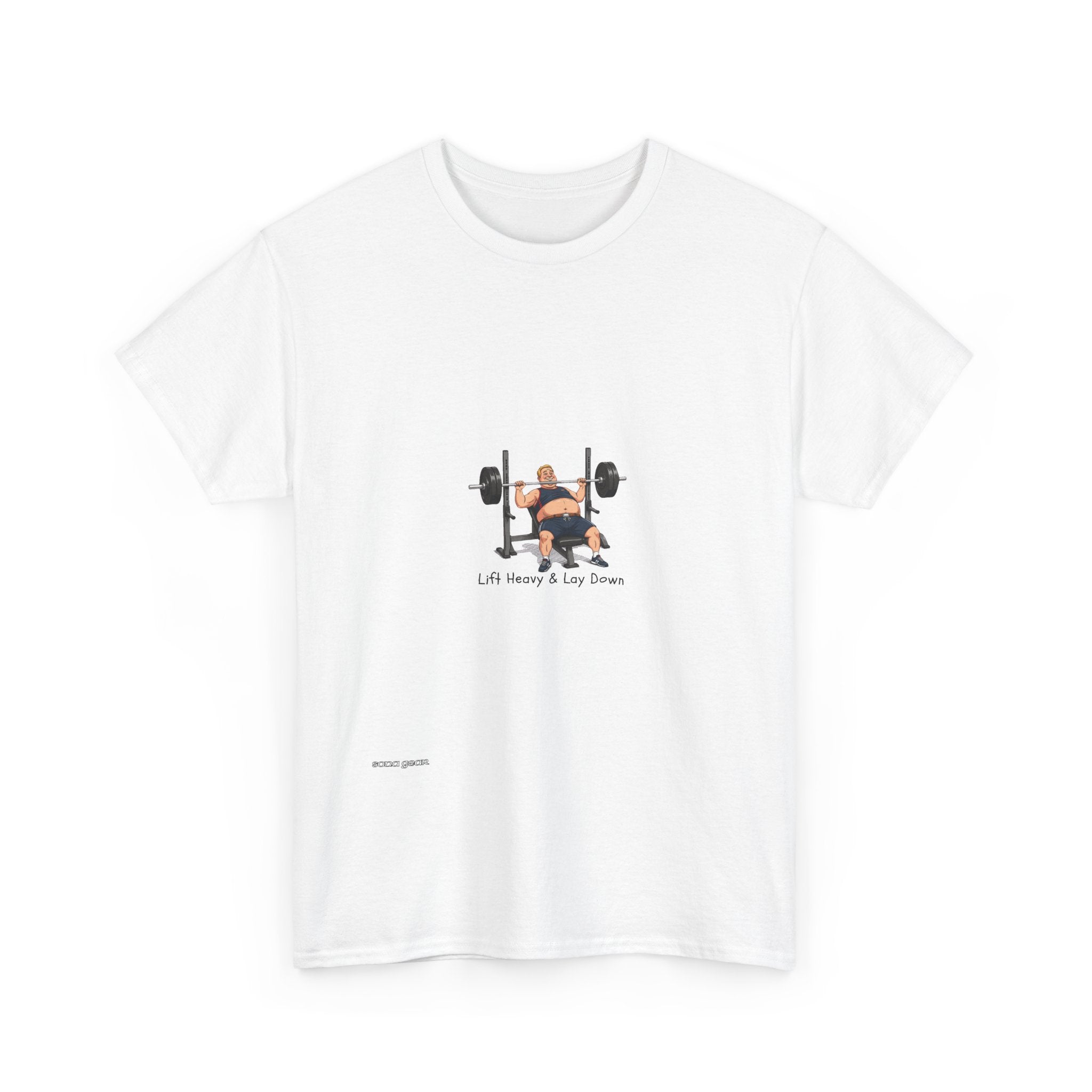 Workout Bear T-Shirt — "Lift Heavy & Lay Down" Gym Tee