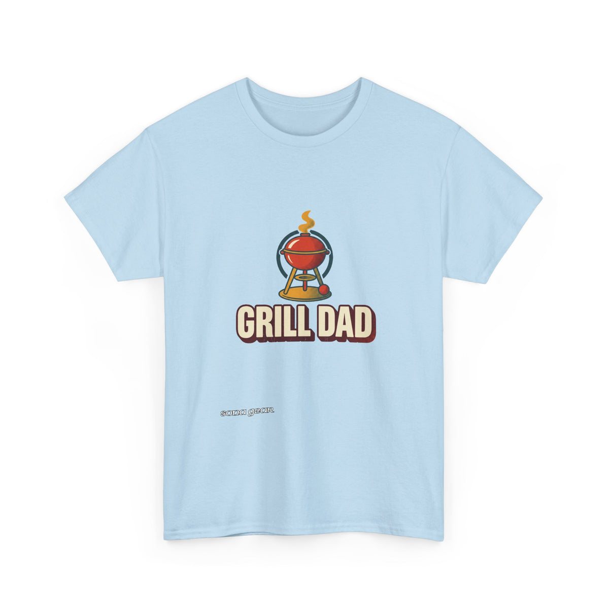 Grill Dad T-Shirt | BBQ Grill Cartoon, Father's Day Tee