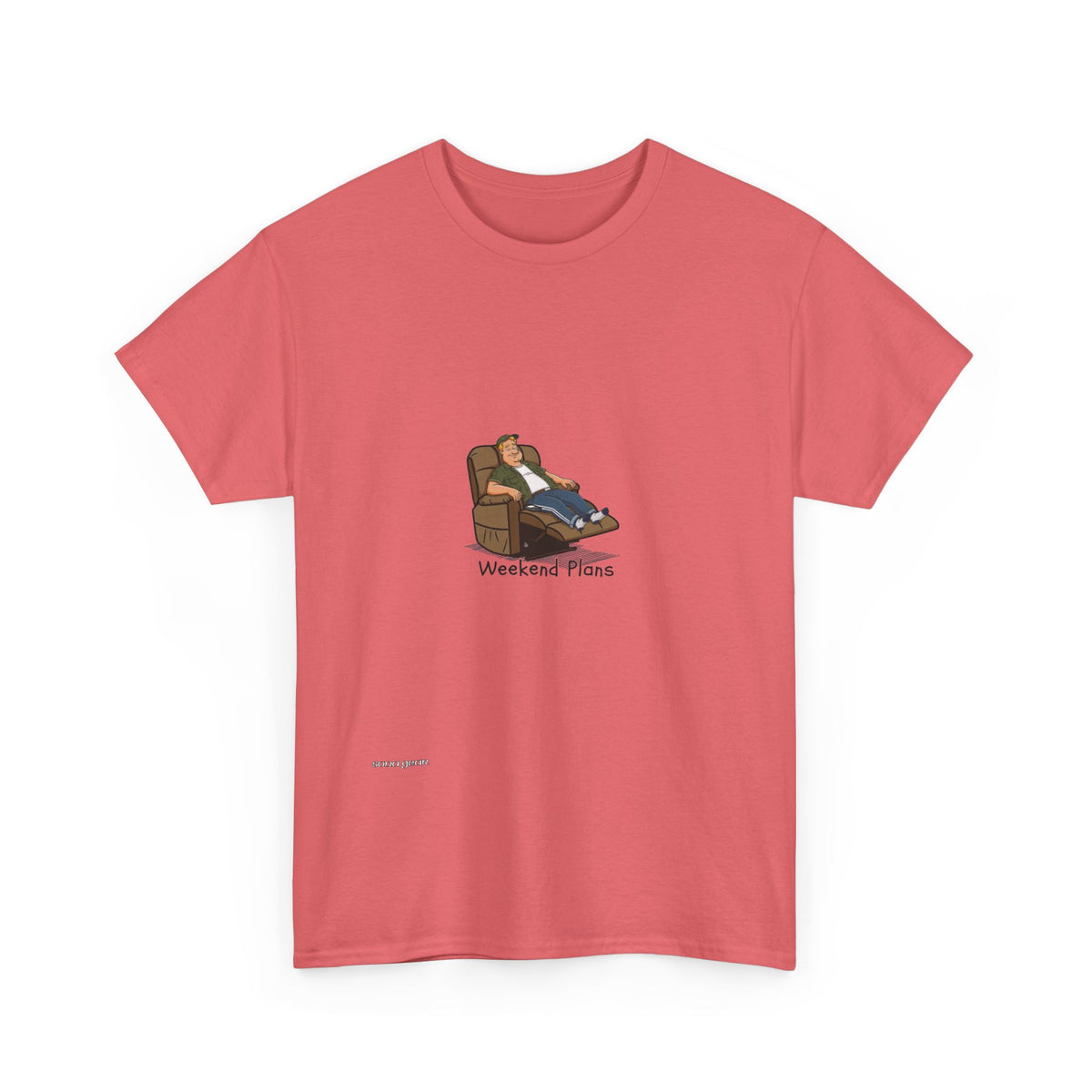Relaxing Recliner Tee — "Weekend Vibes" Graphic T-Shirt