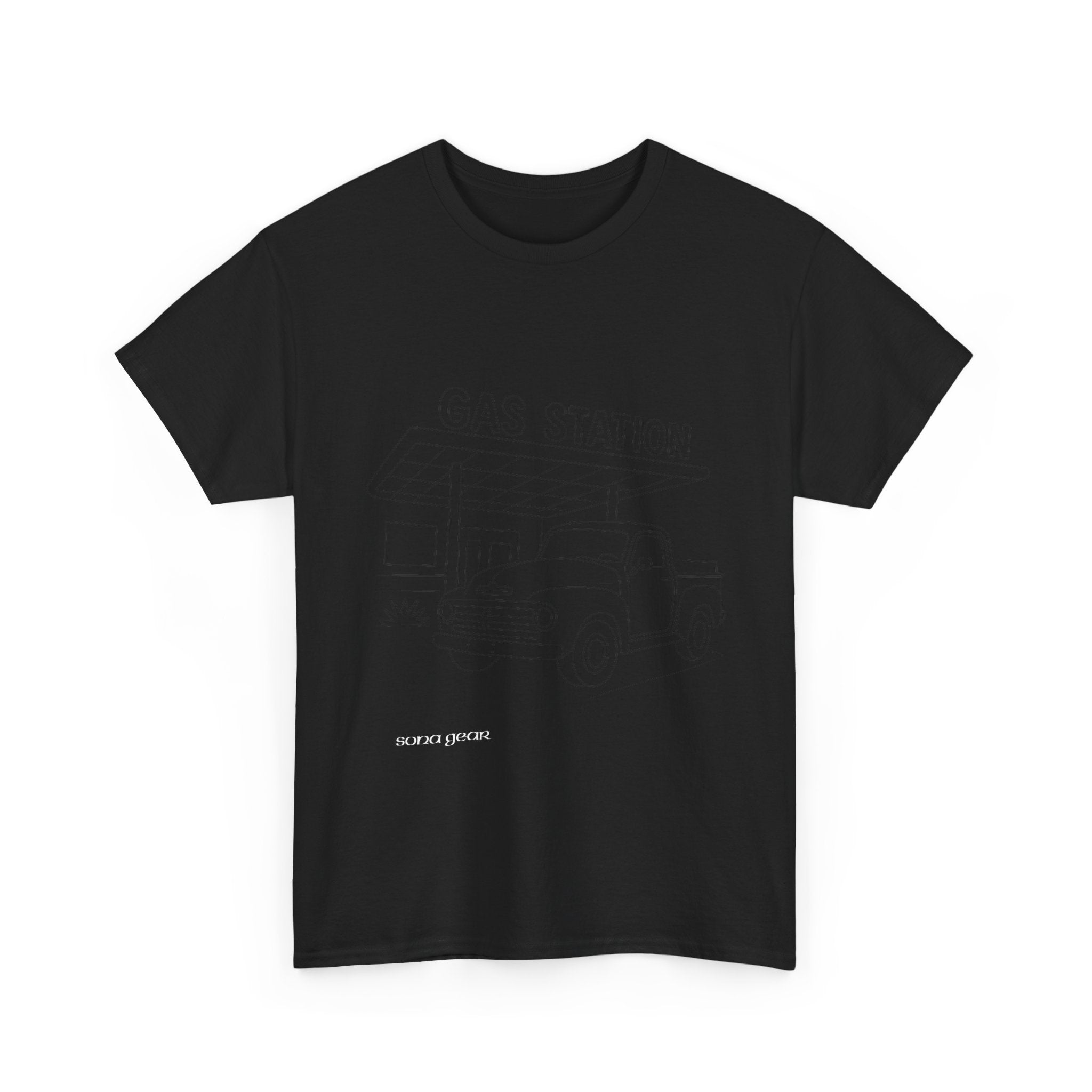 Vintage Truck at the Gas Station - T-Shirt