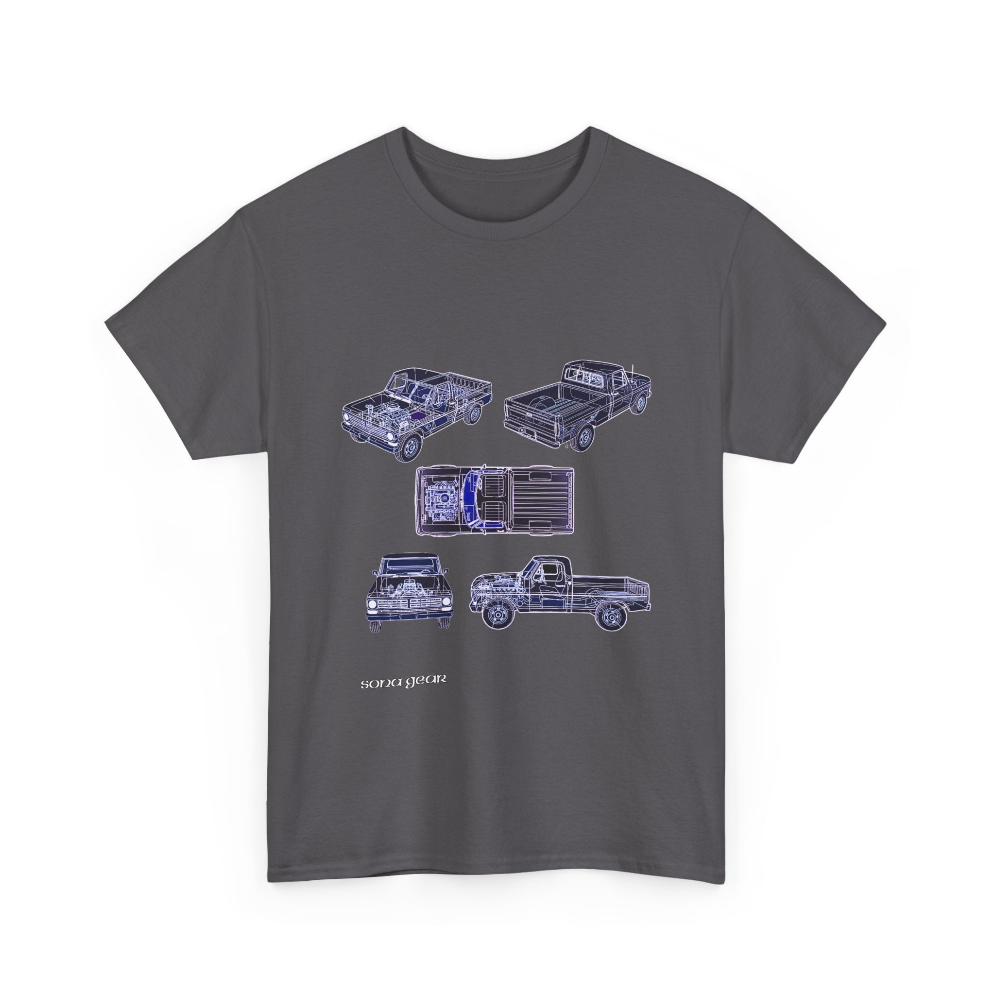 Truck Mechanical Outline - T-Shirt