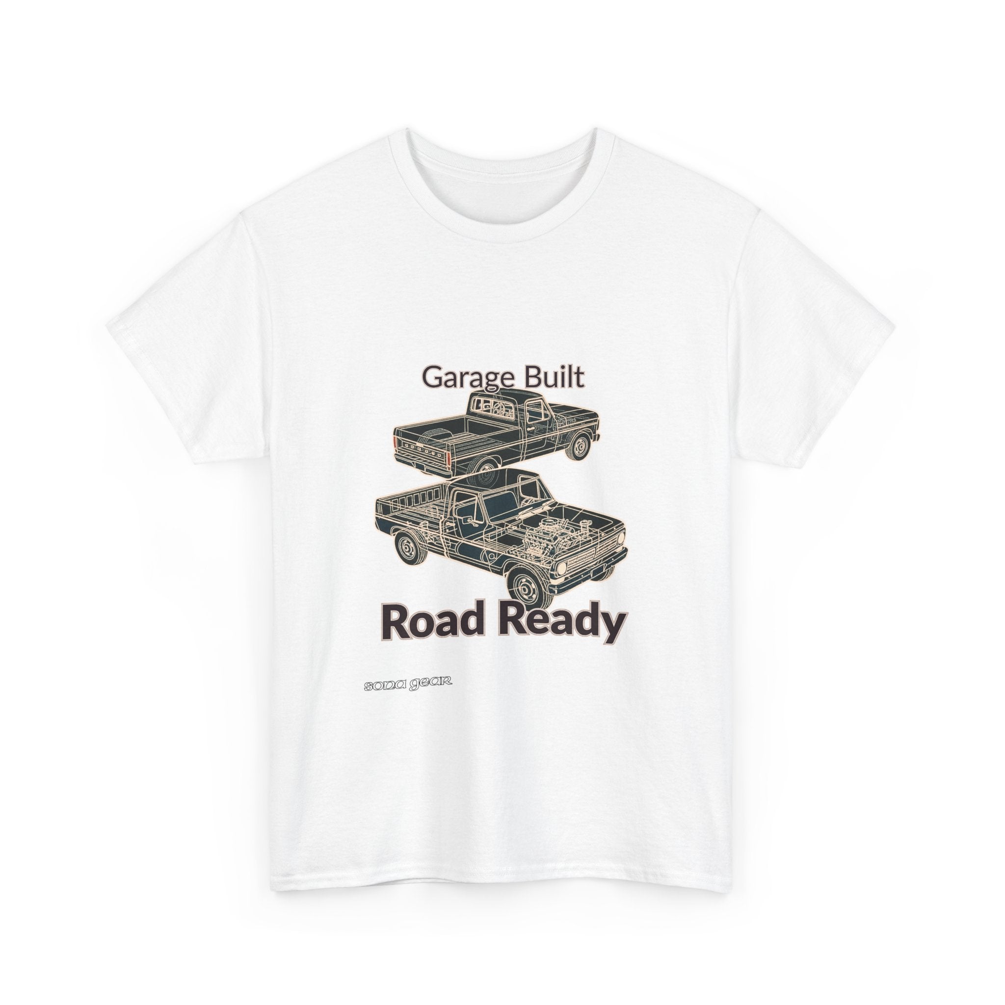 Truck Mechanical Outline 2 - T-Shirt