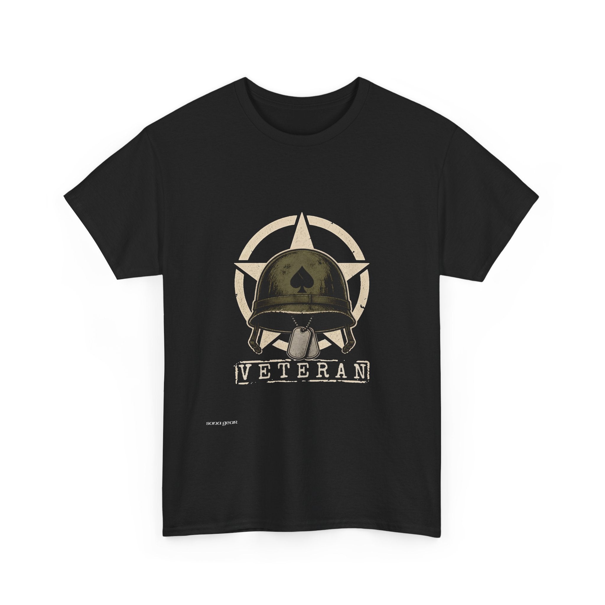 Veteran Helmet Graphic Tee | Military Star Logo