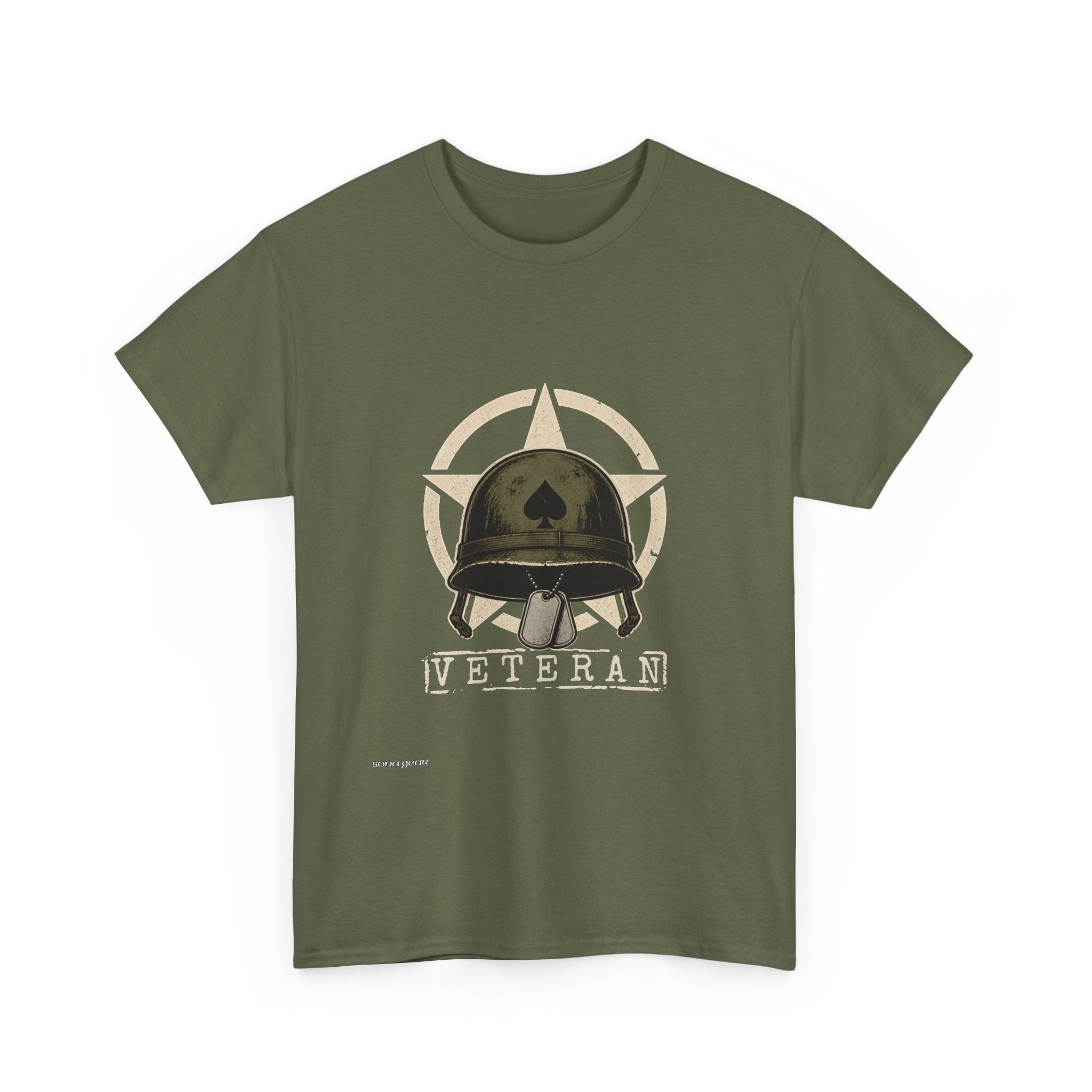 Veteran Helmet Graphic Tee | Military Star Logo